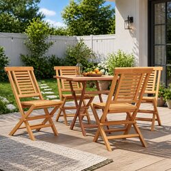 Enhance Your Outdoor Space with 4 Folding Chairs