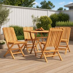 Enhance Your Outdoor Space with 4 Folding Garden Chairs