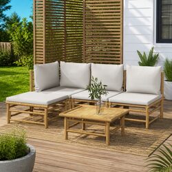 Enhance Your Outdoor Space with This 5-Piece Lounge Set