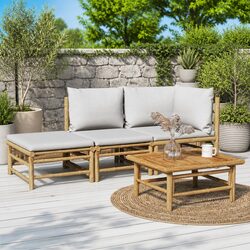 Create Your Ideal Outdoor Space with This Bamboo Lounge Set