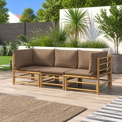 Chic Bamboo Lounge Set for Ultimate Outdoor Comfort