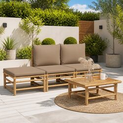 Upgrade Your Outdoor Oasis with Bamboo Lounge Furniture Set