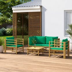 Elevate Your Outdoor Space with This Bamboo Lounge Set