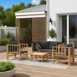 Enhance Your Outdoor Space with 5 Piece Lounge Set