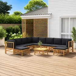 Transform Your Outdoor Space with 11-Piece Lounge Set