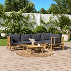 Transform Your Outdoor Space with This Bamboo Lounge Set