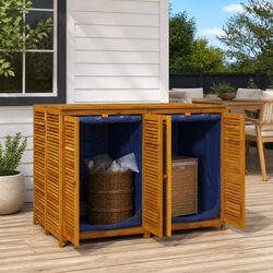 Enhance Your Garden with This Acacia Storage Box