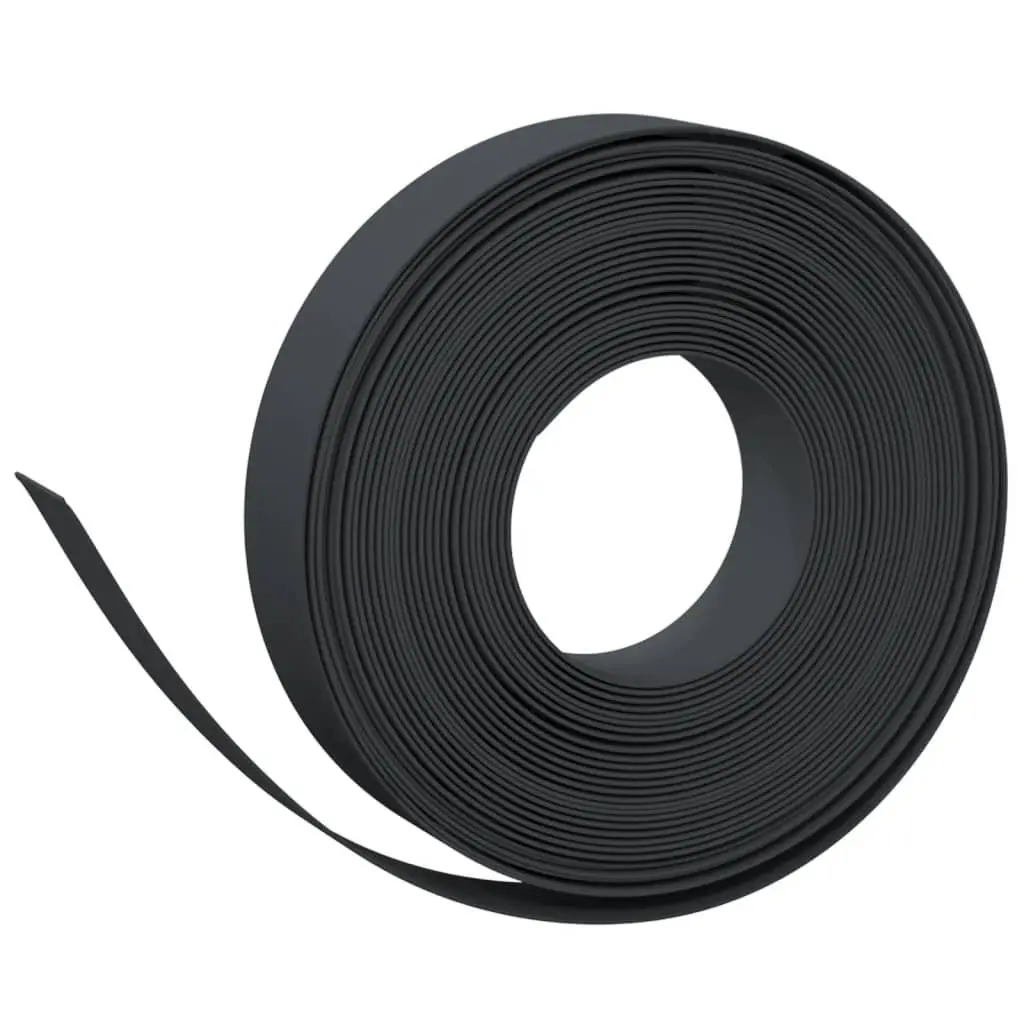 Garden Edging 10 m Flexible Black Lawn Border for Flower Bed and Path Edger 2 Piece