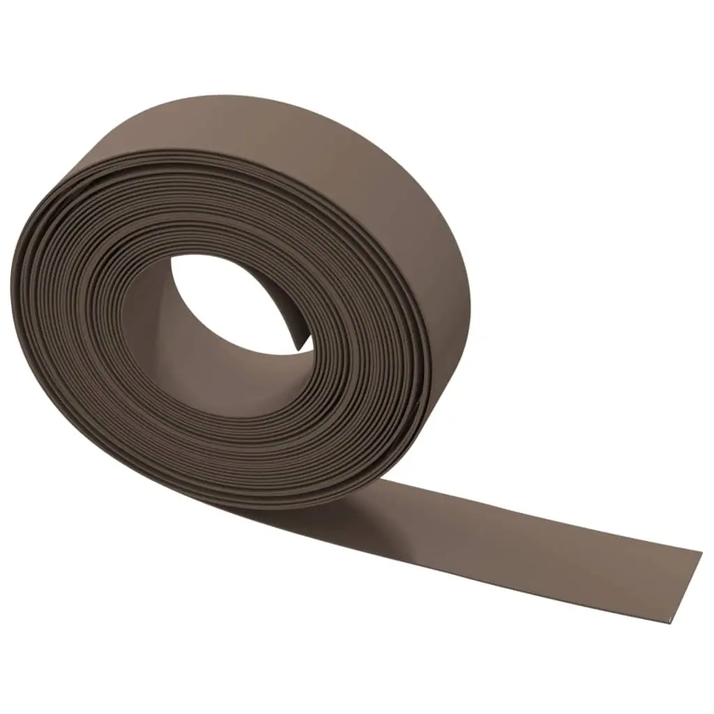 Garden Edging Border 10m Flexible Brown Outdoor Flower Bed 5 Pieces