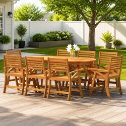 Transform Your Outdoor Space with 9 Piece Dining Set