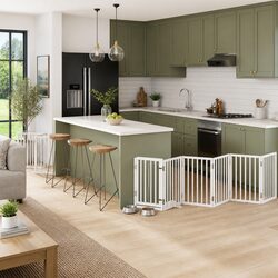 Versatile Dog Gate: 15 Panels for a Safe Home Environment