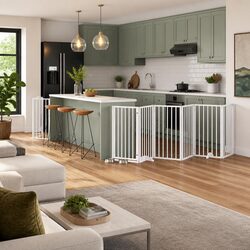 Enhance Your Space with Our Foldable Dog Safety Barrier