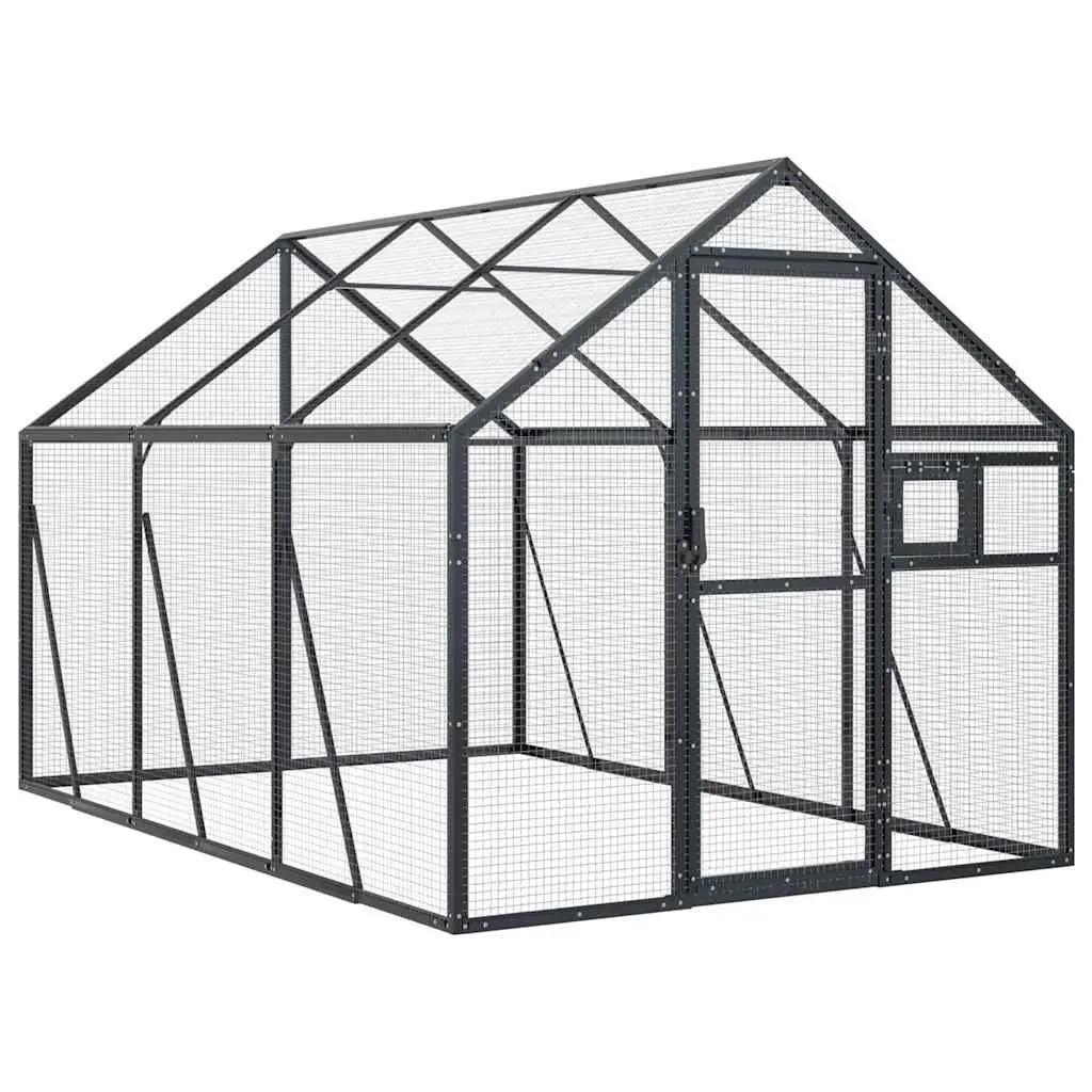 Large Outdoor Bird Aviary Aluminium Frame Anthracite Wire Mesh for Parrots