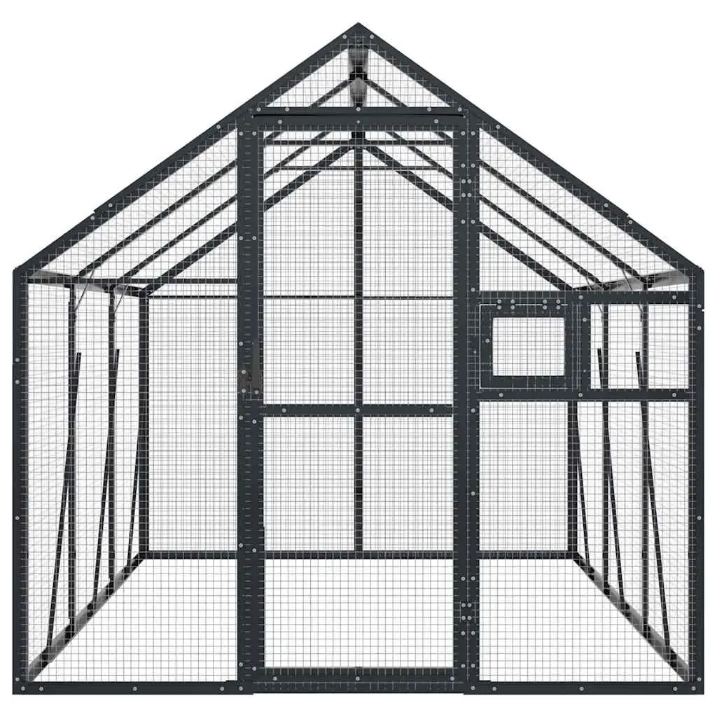 Large Outdoor Bird Aviary Aluminium Frame Anthracite Wire Mesh for Parrots