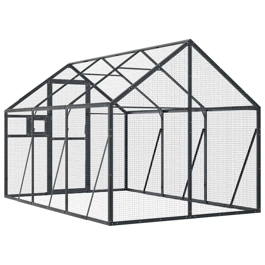 Large Outdoor Bird Aviary Aluminium Frame Anthracite Wire Mesh for Parrots