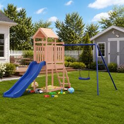 Enhance Your Garden with a Kids' Wooden Playset
