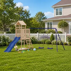 Wooden Playset: Create a Fun Backyard Retreat
