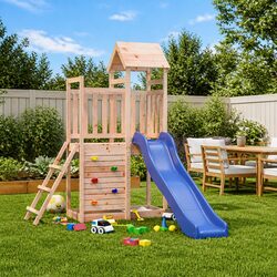 Enhance Your Backyard with This Unique Wooden Playset