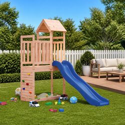 Wooden Outdoor Playset Climbing Frame Slide Sandbox Children Backyard Play
