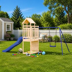 Garden Playset for Kids: Swing, Slide, and Climbing Frame