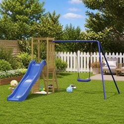 Enhance Your Backyard with This Wooden Playset