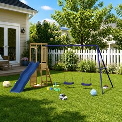 Enhance Your Backyard with a Wooden Kids Playset