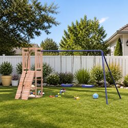 Transform Your Backyard with This Versatile Wooden Playset