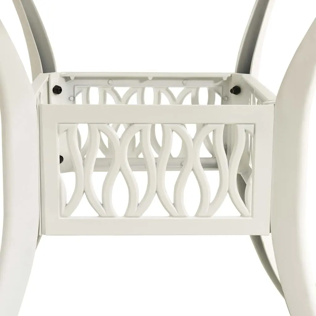 Garden Table 90x90cm Cast Aluminium Square Outdoor Patio Furniture