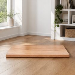 Enhance Your Space with a Brown Solid Oak Table Top 80x40x4 cm