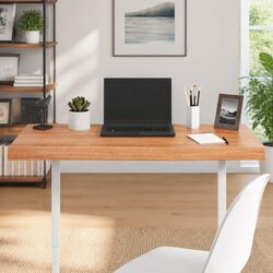 Wooden Table Top Brown Solid Oak 100x50x6 cm Treated Live Edge Replacement Board