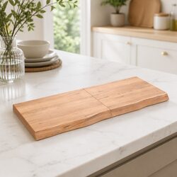 Enhance Your Space with a Brown Solid Oak Folding Table Top