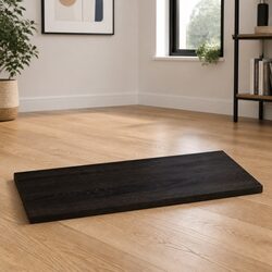 Transform Your Space with a Dark Brown Solid Oak Table Top