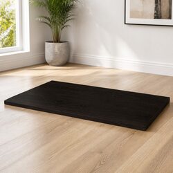 Enhance Your Space with a Dark Brown Solid Oak Tabletop 100x50x2cm