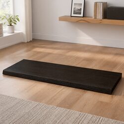Elegant Dark Brown Solid Oak Table Top 100x50x6 cm