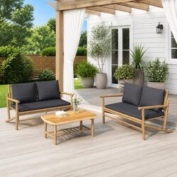 Elevate Your Outdoor Experience with a Bamboo Lounge Set