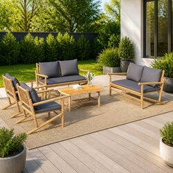 Enhance Your Outdoor Space with a 5-Piece Lounge Set