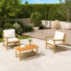 Enhance Your Outdoor Space with a Bamboo Lounge Set
