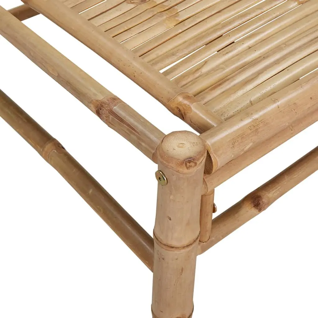 ModularBambooGardenLoungeSet5PiecewithCushionsBrownOutdoorComfort