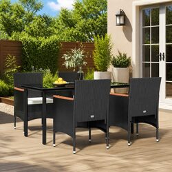Transform Your Outdoor Space with This 5 Piece Dining Set