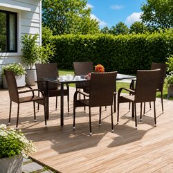 Enhance Your Outdoor Space with This 7-Piece Dining Set