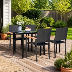 Enhance Your Outdoor Space with This 5 Piece Dining Set