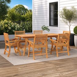 Enhance Your Outdoor Space with 6 Acacia Garden Chairs