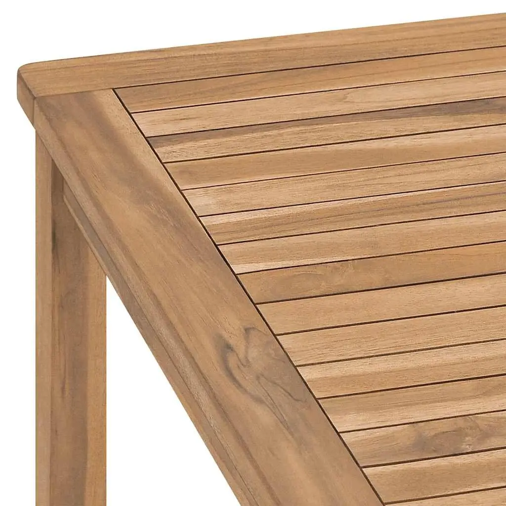 Outdoor Dining Table 180x90x77cm Solid Teak Wood Weather-Resistant Garden Patio Furniture Brown