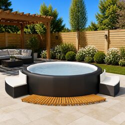 Enhance Your Outdoor Space with Rattan Hot Tub Surround