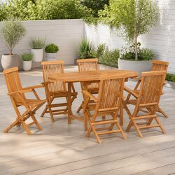 Outdoor 7-Piece Dining Set for Family Gatherings