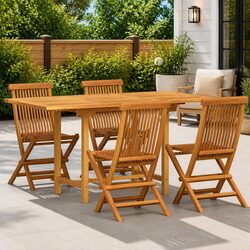 Enhance Your Outdoor Space with This 5-Piece Dining Set