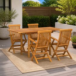Stylish 5-Piece Garden Dining Set for Outdoor Spaces