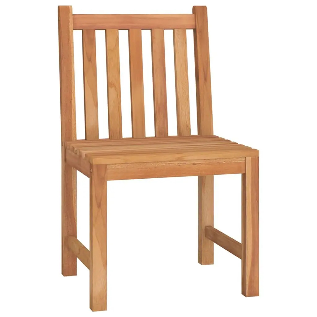 Outdoor Dining Set 5 Piece Solid Teak Wood Table Chairs Benches Weather Resistant