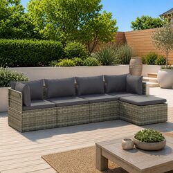 Transform Your Outdoor Space with This 5 Piece Lounge Set