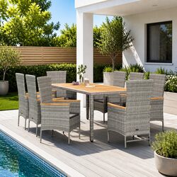 Upgrade Your Outdoor Space with 9-Piece Dining Set